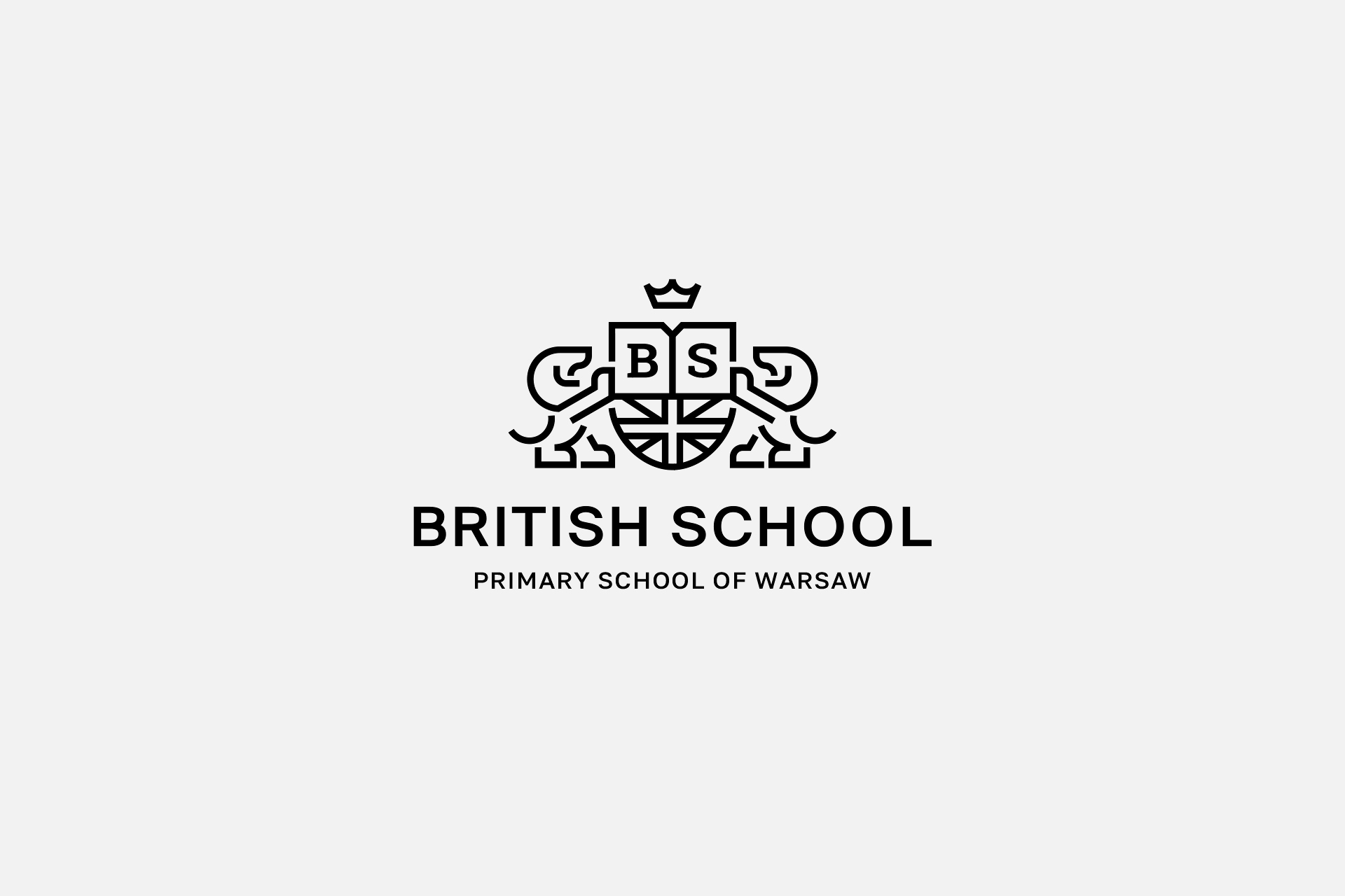 Logo brytyjskiej szkoły podstawowej w Warszawie