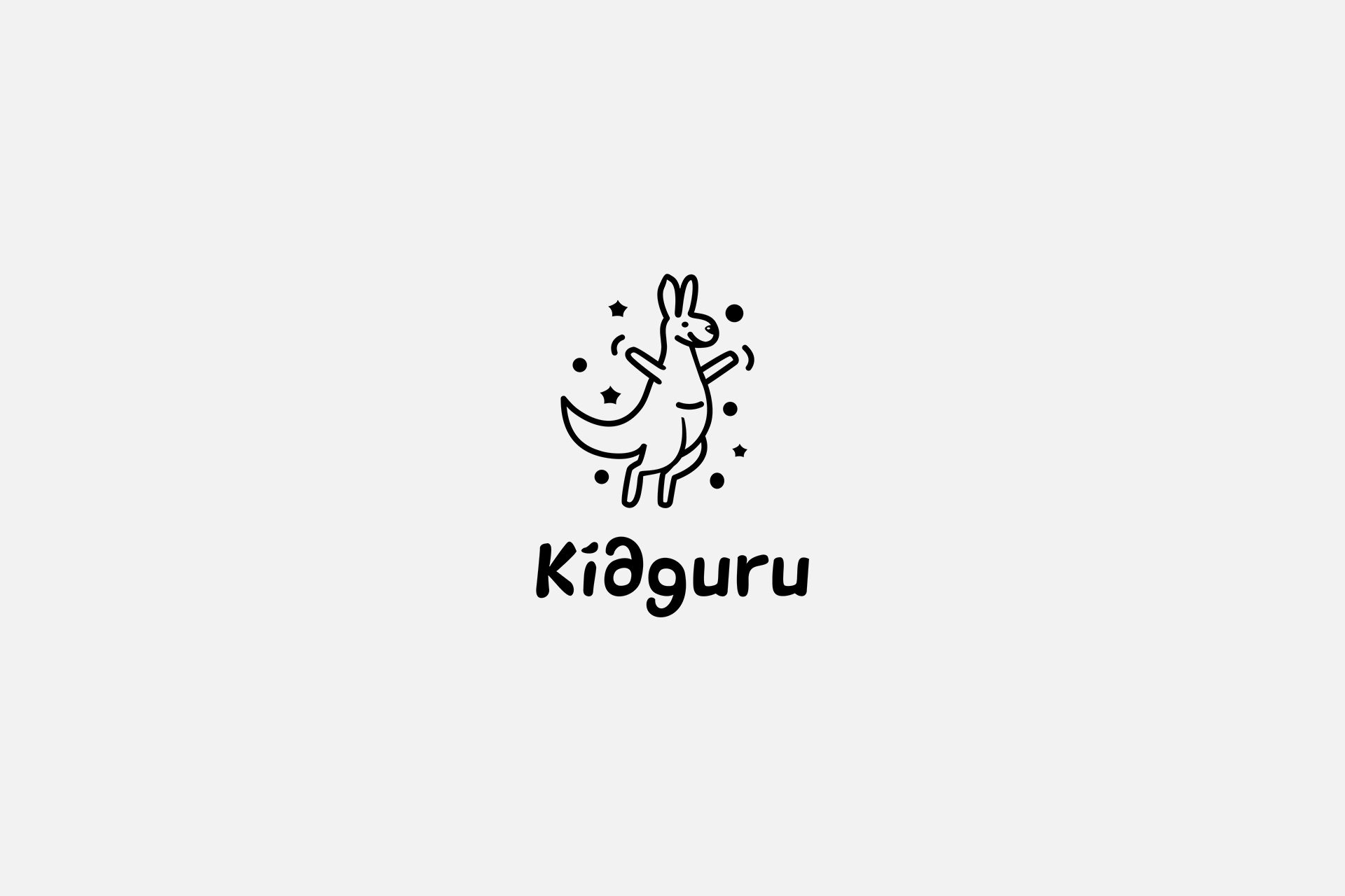 Projekt logo dla sklepu internetowego Kidguru z artykułami i zabawkami dla dzieci