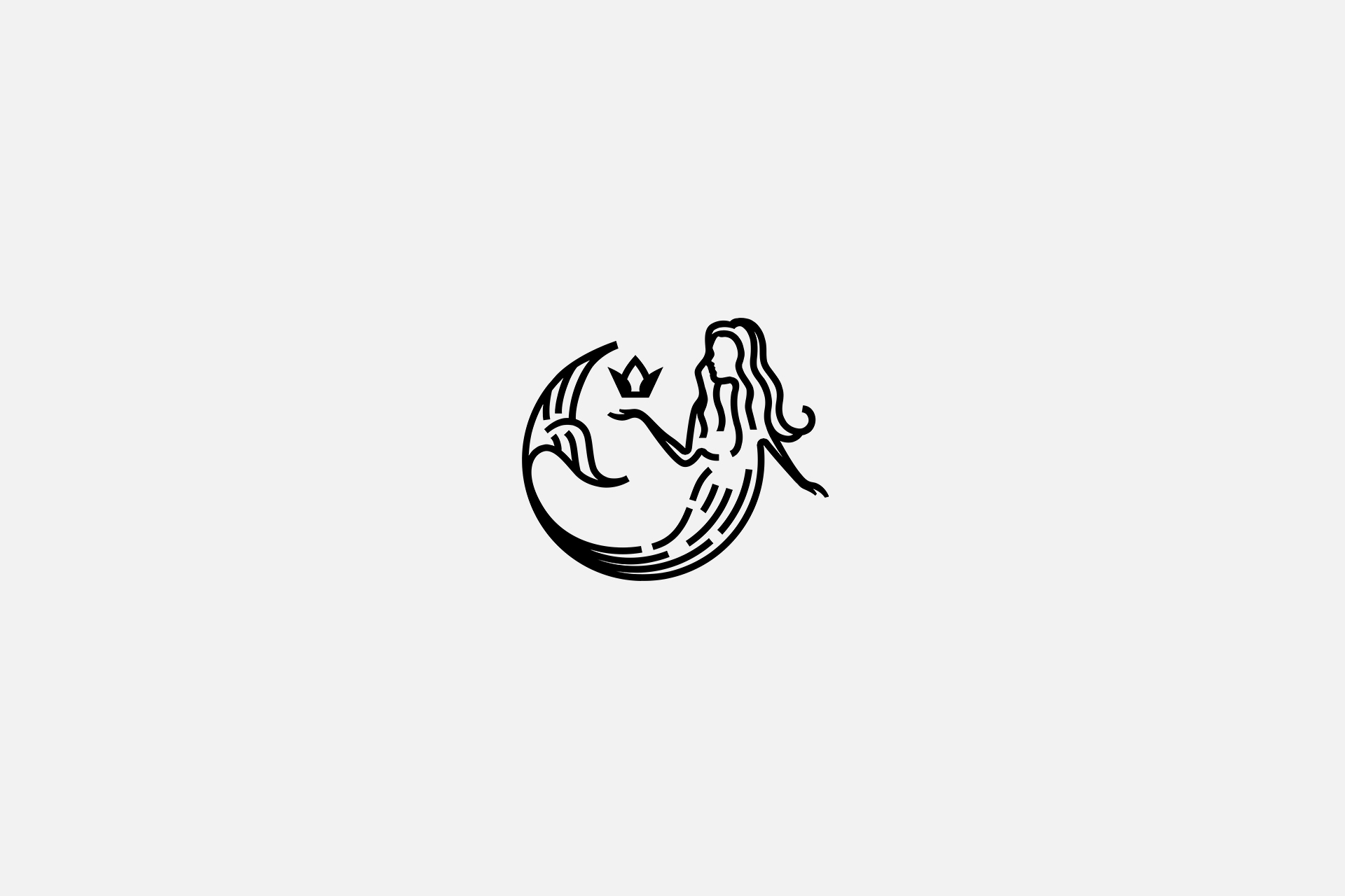 Logo with a mermaid
