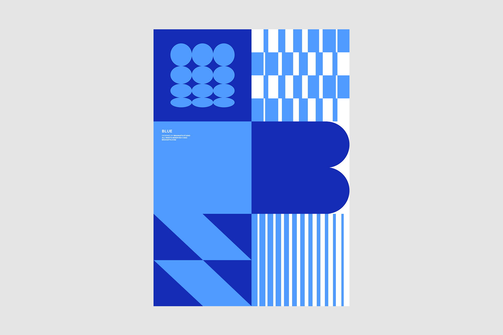 Дизайн постера Blue Синий