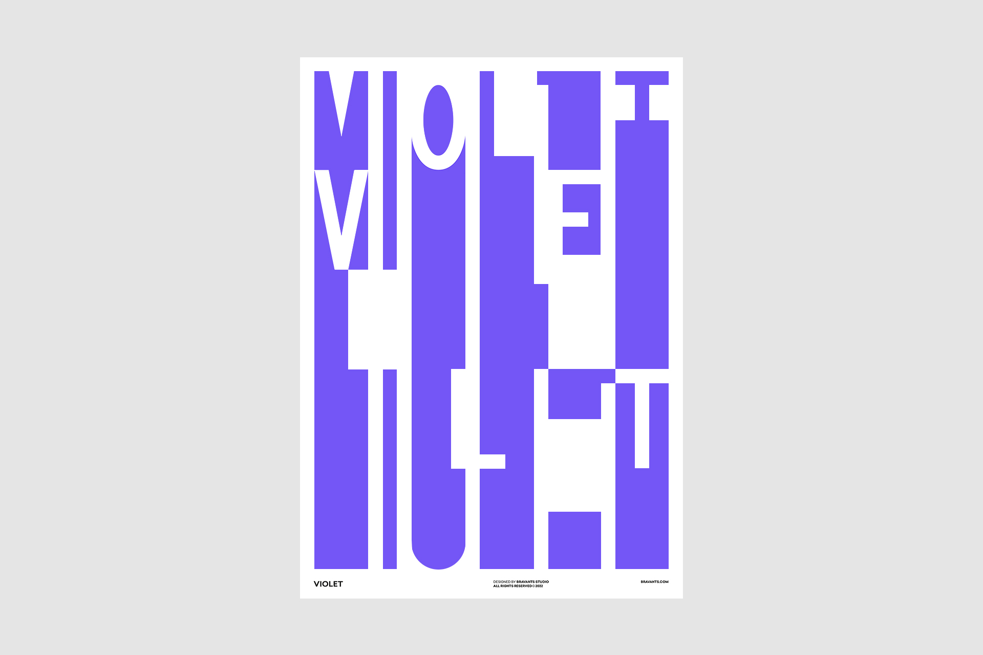 Projekt plakatu Fiolet Violet