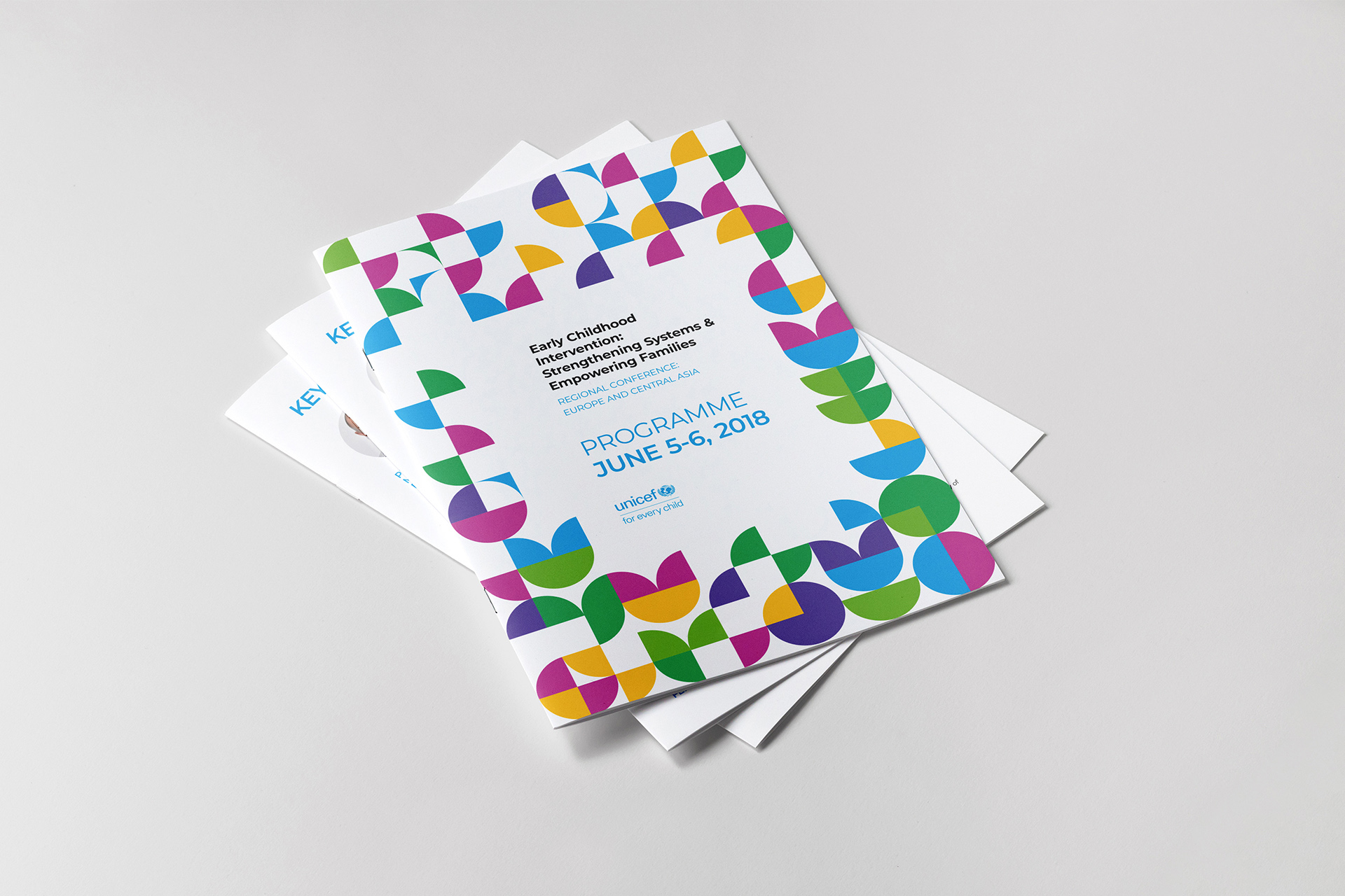 Design of the brochure with the conference program