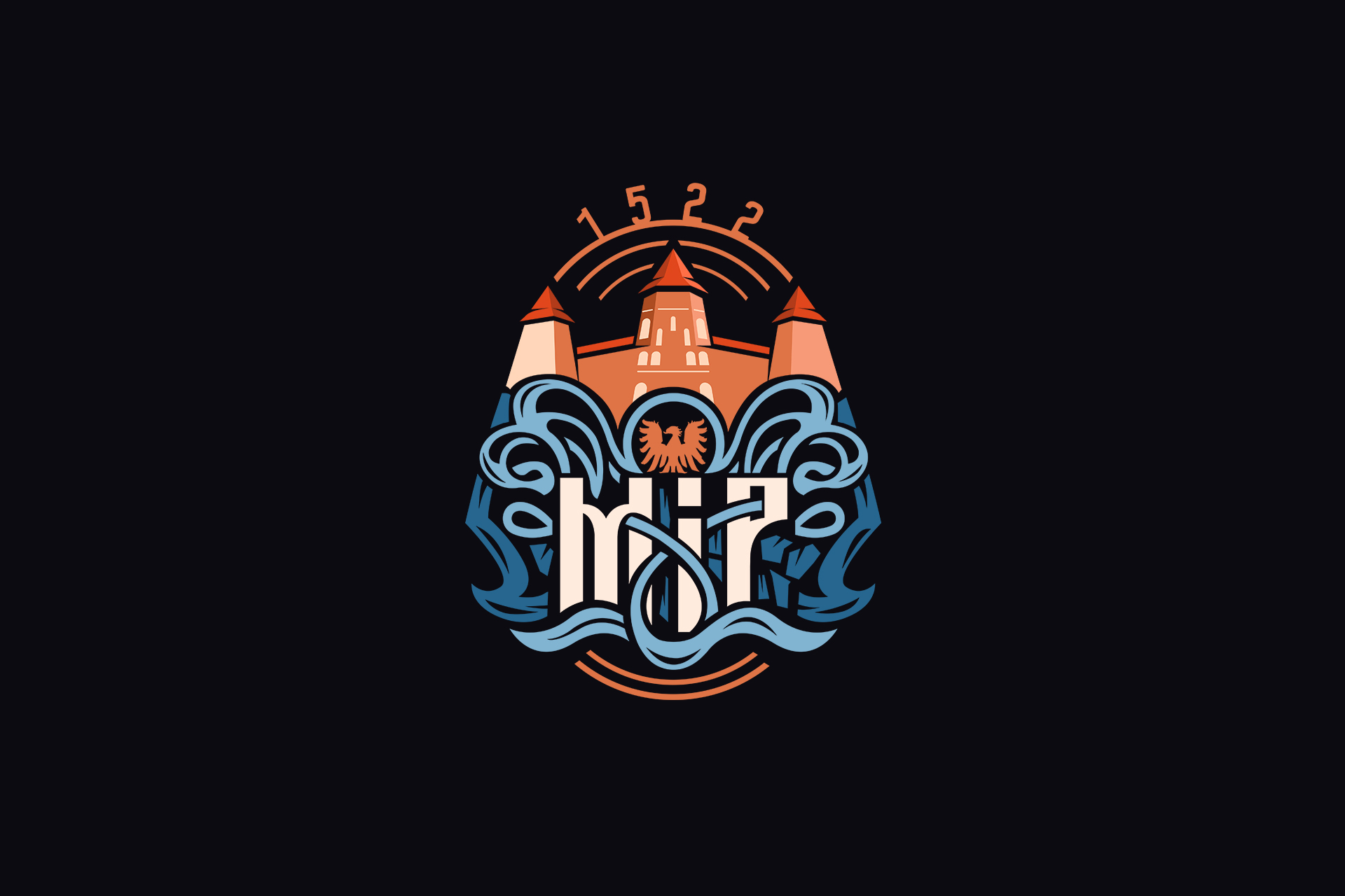 Projekt logo na zamek