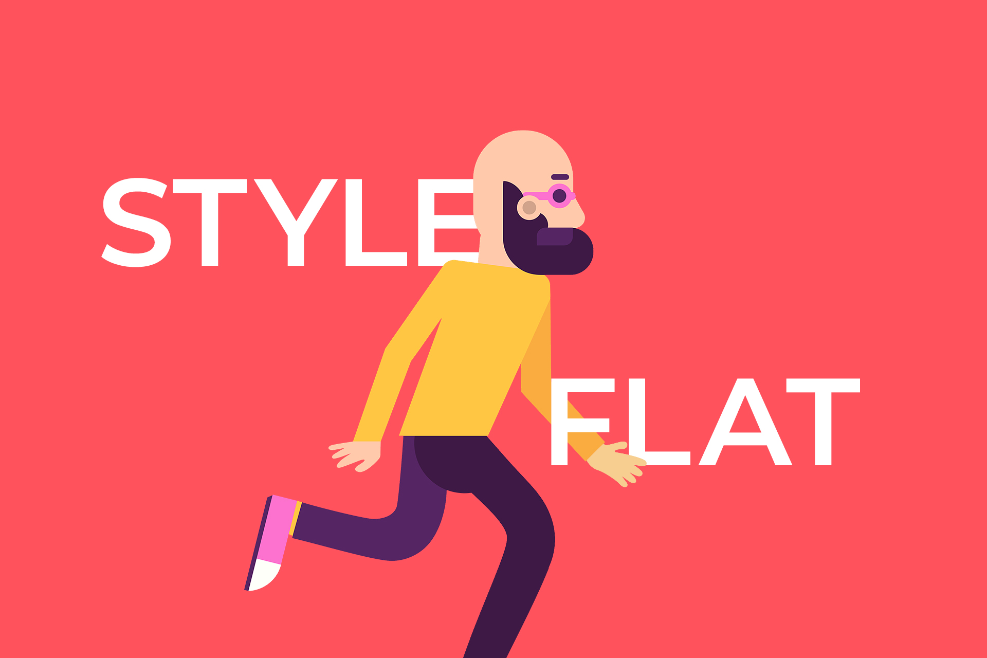 Плоский стиль Flat в дизайне