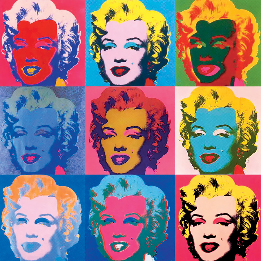 Styl pop-art Andy Warhol